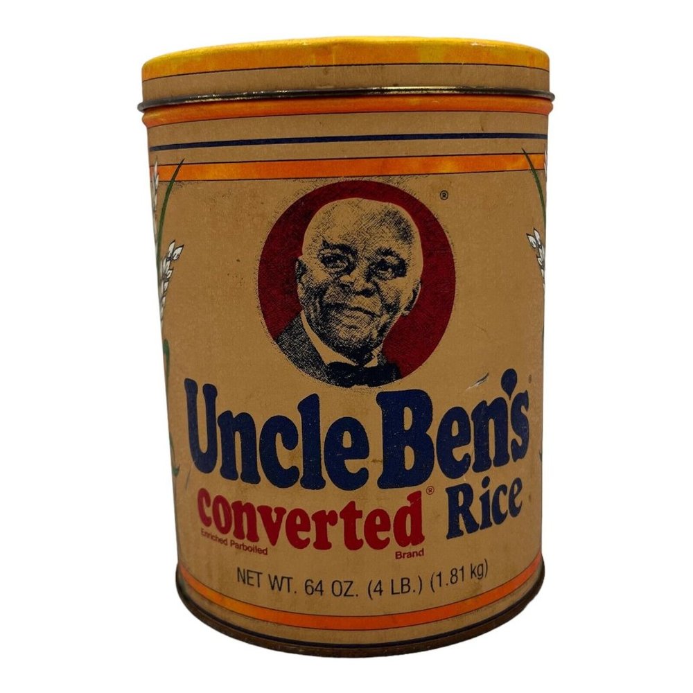 Vintage Uncle Ben's Converted Rice Tin 1985 Great condition